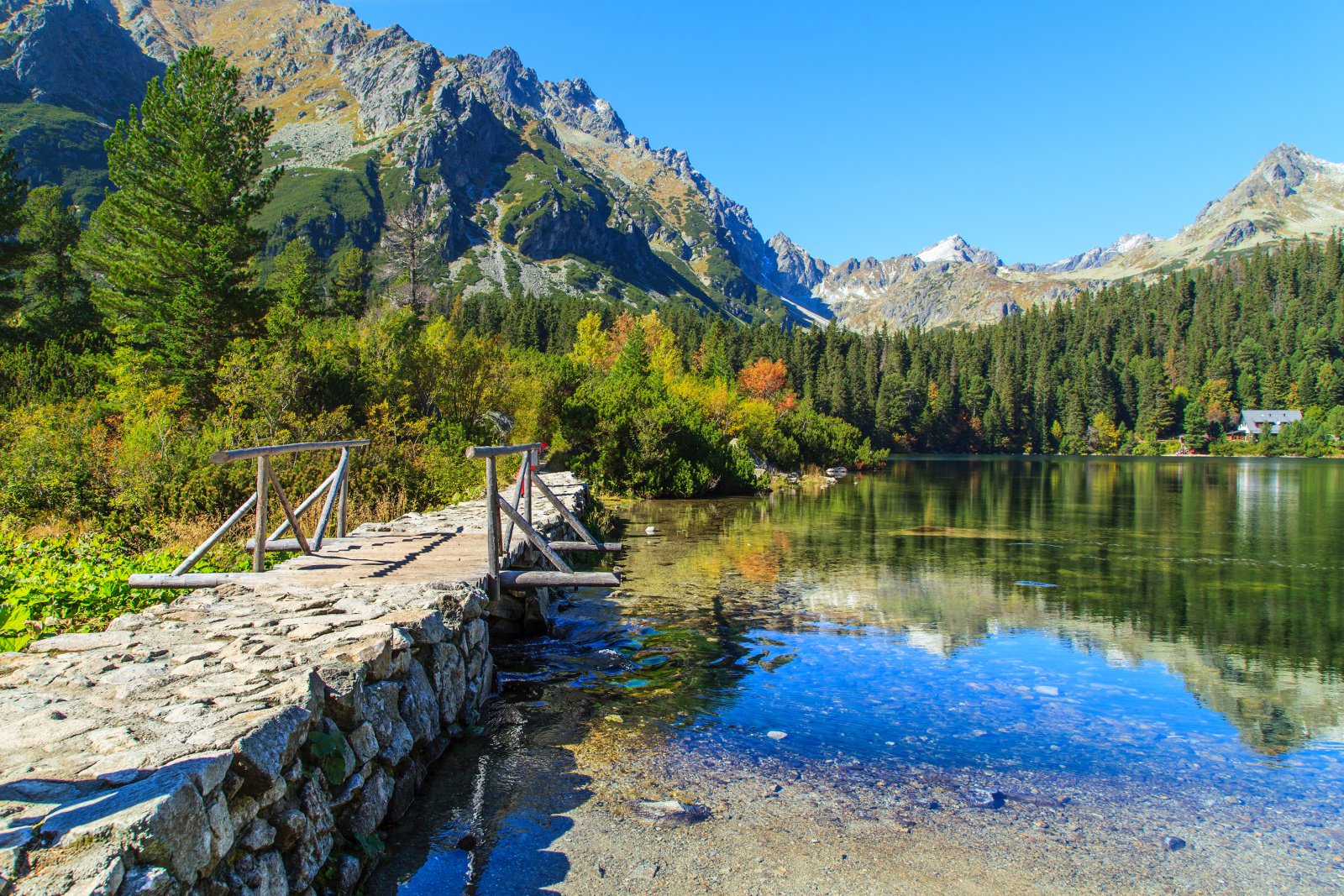 Popradské pleso vo Vysokých Tatrách
